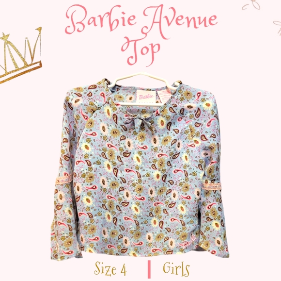 Barbie Avenue Top Girls Size 4 - Picture 7 of 9